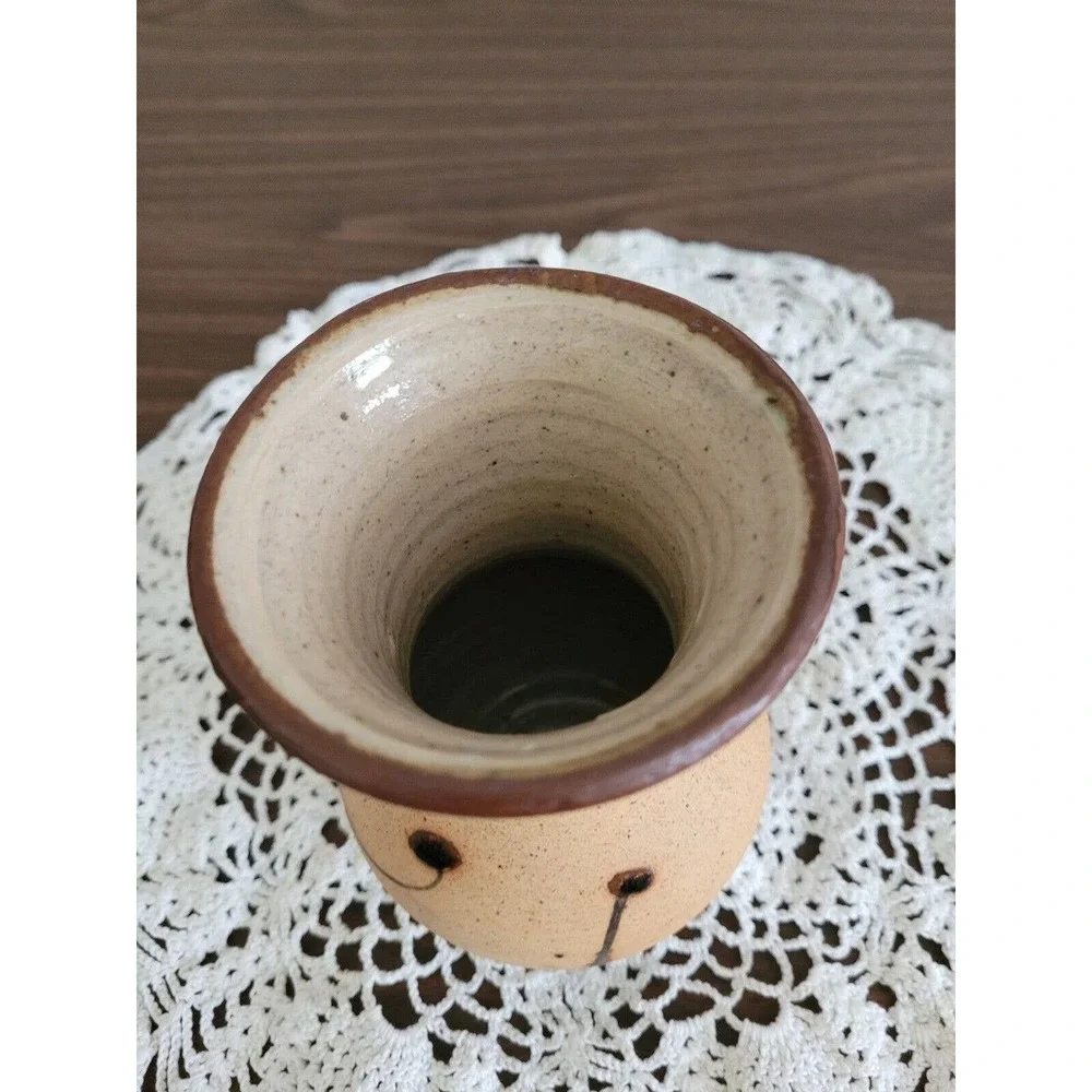 Mexican Tonala pottery Vase Floral Stoneware